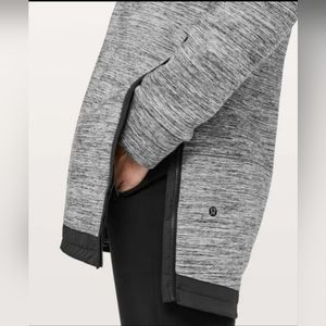 Lululemon Pick Your Path Jacket Heathered Space Dyed Black Slub Size 2